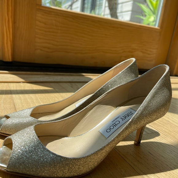 Jimmy choo Romy 60 in platinum ice size 36 1/2 - Picture 3 of 10